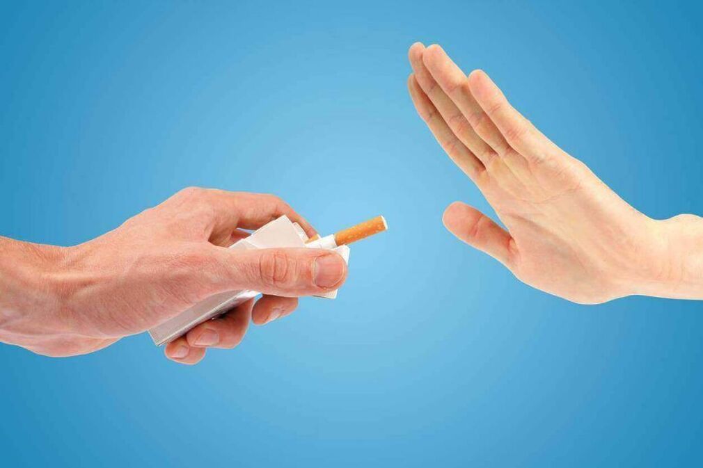 Sigara içmeyi reddetme ve vücutta değişim fotoğrafı 1